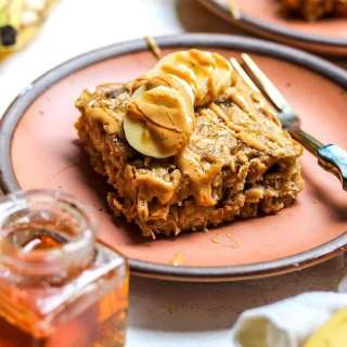 Peanut Butter Banana Baked Oatmeal