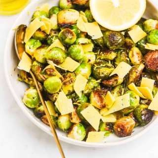Lemon-Parmesan Roasted Brussels Sprouts