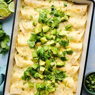 White Chicken Enchiladas