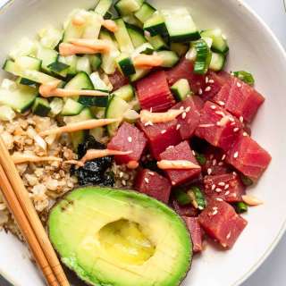 Low Carb Poke Bowl