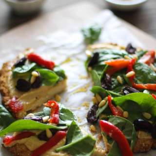 Greek Hummus Pizza