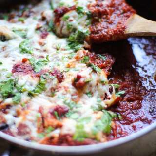 Gluten Free Skillet Eggplant Parmesan