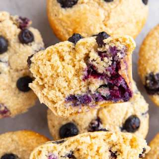 Blueberry Cottage Cheese Muffins