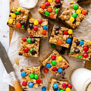 No Bake Monster Cookie Bars