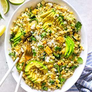Charred Corn & Avocado Quinoa Salad