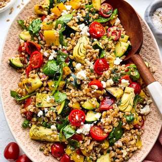 Grilled Vegetable Farro Salad