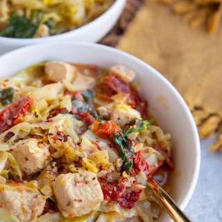 Creamy Sun-Dried Tomato Chicken and Cabbage