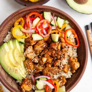 Garlic Sesame Chicken Bowls