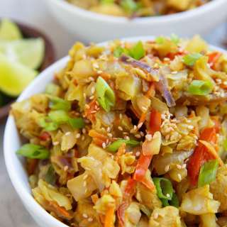 Thai Chicken and Cabbage Bowls