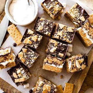 No Bake Peanut Butter S’mores Bars