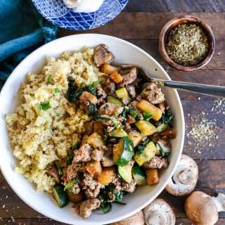 Ground Turkey Bowls with Cabbage Rice