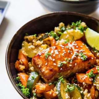 Teriyaki Salmon Bowls