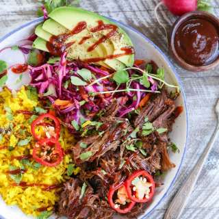 Crock Pot Barbacoa Beef Burrito Bowls