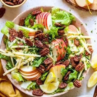 Apple Pecan Salad with Creamy Lemon Dressing