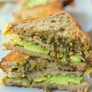 Turkey Pesto Avocado Sandwich