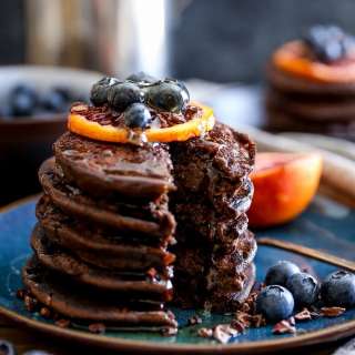 Gluten Free Chocolate Buckwheat Pancakes