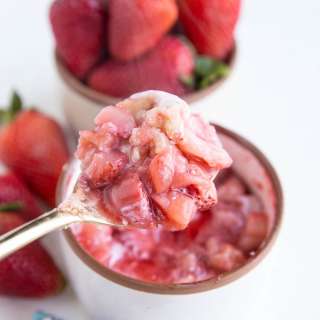 Single-Serve Strawberry Cobbler
