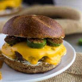 Jalapeno Popper Burger With Ranch