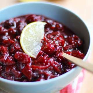 Cranberry Sauce with Ginger and Maple