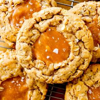 Brown Butter Caramel Oatmeal Cookies