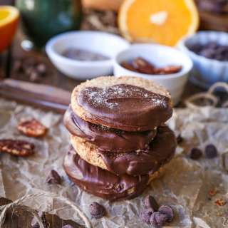 Cardamom Orange Paleo Shortbread Cookies