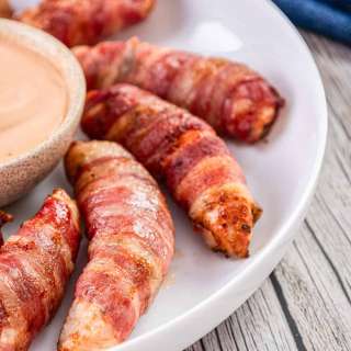 Air-Fryer Bacon-Wrapped Chicken Tenders