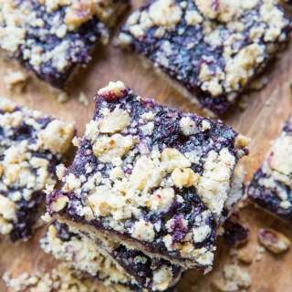Almond Flour Blueberry Crumb Bars