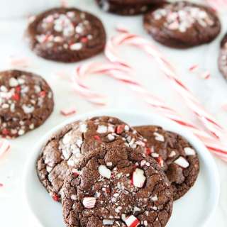 Chocolate Peppermint Crunch Cookies