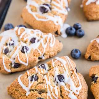 Blueberry Almond Flour Scones (Paleo)