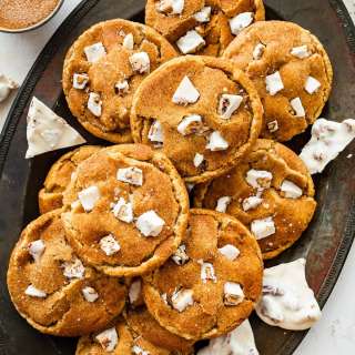 Brown Butter White Chocolate Candied Pecan Cookies