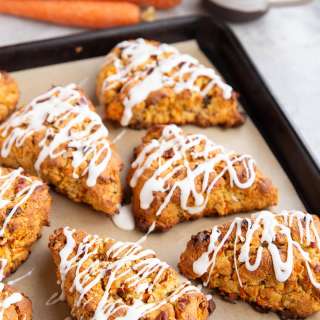 Almond Flour Carrot Cake Scones