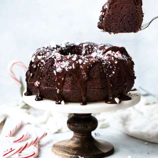 Chocolate Peppermint Bundt Cake