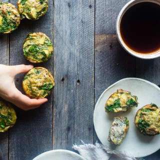 Spinach Breakfast Egg Muffins With Artichokes