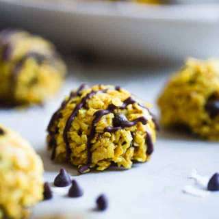 Healthy No-Bake Cookies with Coconut Oil