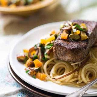 Moroccan-Spiced Paleo Pork Chops With Spiralized Apple Noodles