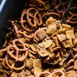 Homemade Crock-Pot Chex Mix with Honey Mustard