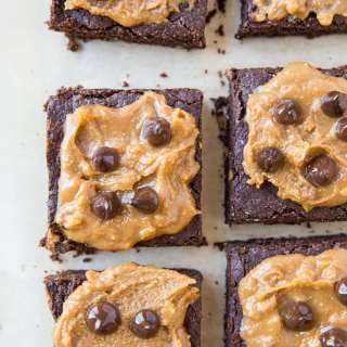 Grain-Free Vegan Peanut Butter Brownies