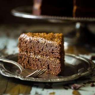 Paleo German Chocolate Cake {Butter- + Oil-Free}