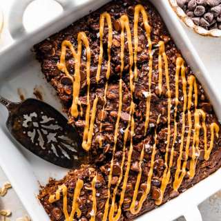 Chocolate Peanut Butter Baked Oatmeal