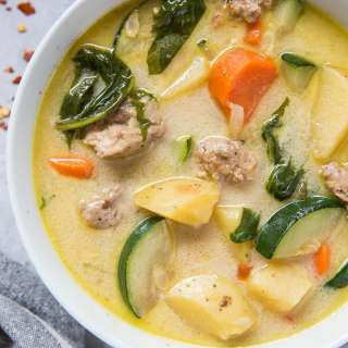 Ground Turkey Soup with Vegetables