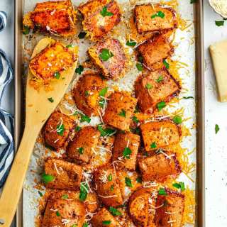Crispy Parmesan Sweet Potatoes