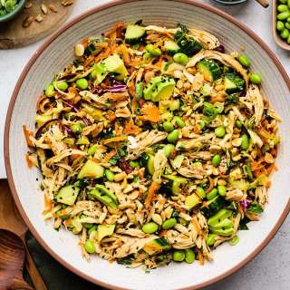 Asian-Inspired Chicken Salad with Sesame Ginger Dressing