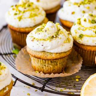 Lemon Pistachio Cupcakes
