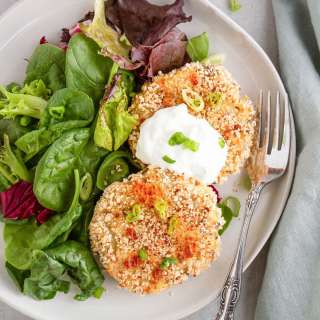 Crispy Cauliflower Potato Cakes