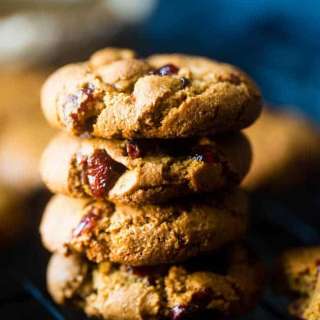 Cranberry Paleo Gluten Free Almond Butter Cookies