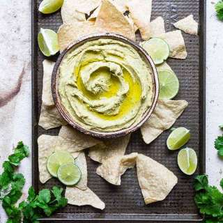 Cilantro-Jalapeño Hummus Recipe Without Tahini