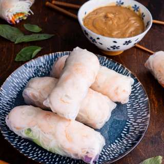 Spring Rolls with Peanut Sauce