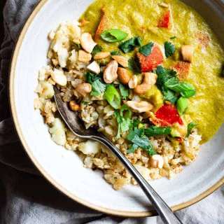Instant Pot Tahini Cashew Curry