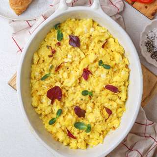 Oven-Baked Scrambled Eggs