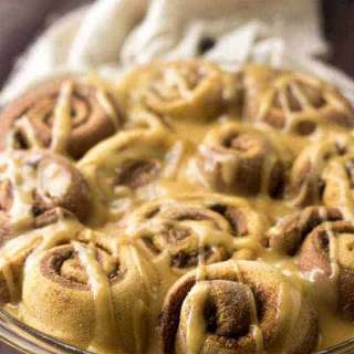 Chocolate-Peanut Butter Cinnamon Rolls {Whole Wheat + No Butter}